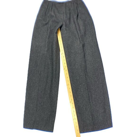 Liz Claiborne Wool Pants Womens Sz 10 Gray Pleated Quite Luxury Vintage Trousers - Picture 12 of 16